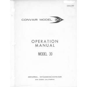  Convair 990  30 Aircraft Flight Manual Convair Books