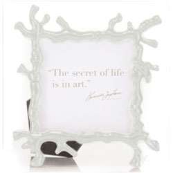 Kenneth Jay Lane Seat Life White Coral Frame  Overstock