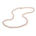DaVonna 14k Yellow Gold Akoya Pearl High Luster 20 inch Necklace (5.5 