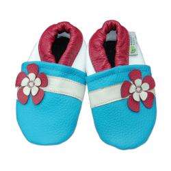 Hawaii Flower Soft Sole Leather Baby Shoes  Overstock