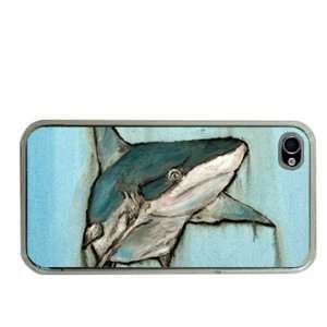  Shark Iphone 4 or 4s Case   King of the Sea Kitchen 