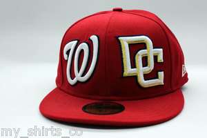 Washington Nationals Red White Gold Double Whammy Custom MLB New Era 