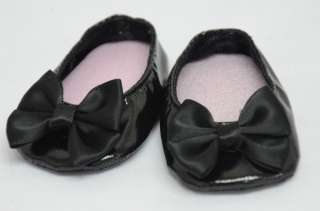 Black casual shoes fit American Girl & 18 Doll  
