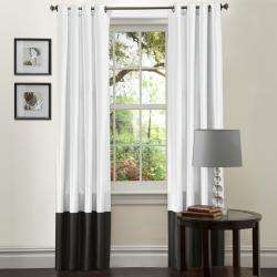  and White Prima 84 Inch Curtain Panels (Set of 2)  