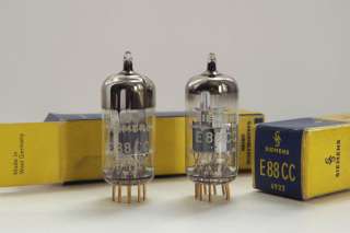 MATCHED PAIR SIEMENS E88CC 6922 UNUSED GOLD PIN TUBES  