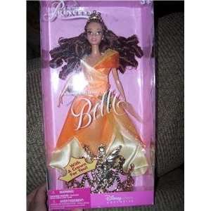  Disney Enchanted Princess BELLE doll with crown 2001: Toys 
