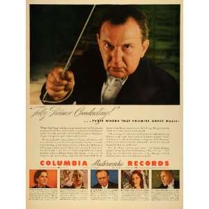 1943 Ad Columbia Recording Corp Records Conductor Fritz 