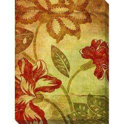 Decorative Floral Giclee Canvas Art  Overstock