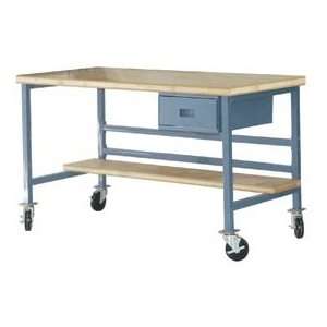  Mobile 60 X 30 Shop Top Workbench   Blue: Home 