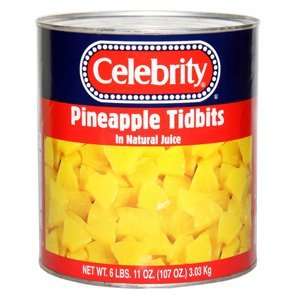 Pineapple Tidbits in Natural Juice 6: Grocery & Gourmet Food