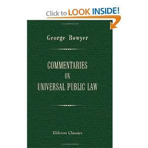  Commentaries on Universal Public Law (9781421201016 