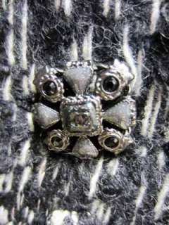 8K Chanel 11A Byzantine Jewel Button Fitted Jacket 36 Fancy Woven 