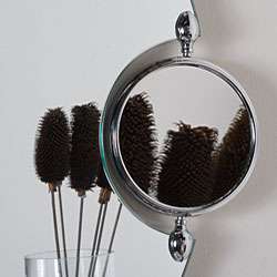 Frameless Wall Mirror with Magnifying Side Mirror  Overstock