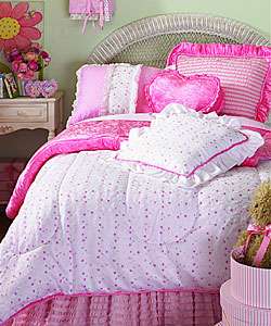Pretty in Pink Comforter Bedding Ensemble (Twin)  