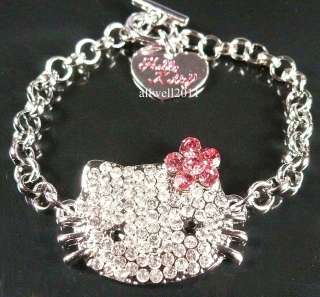 Hello Kitty Crystal Bling Bracelet Fashion jewelry Sparkle Cute  