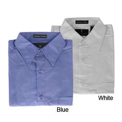 Bill Blass Mens Premium Imperial Poplin Dress Shirt  