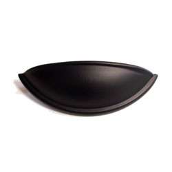 Alno 3 inch Black Matte Cabinet Cup Pulls (Set of 6)  Overstock