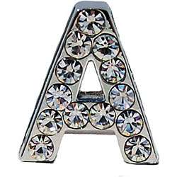 Beau Nouveau Clear Rhinestone Letter A Collar Charm  Overstock