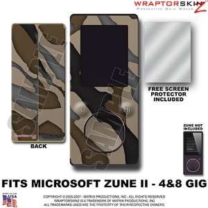  Zune 2 Skin Camouflage Brown WraptorSkinz TM Kit fits Zune 