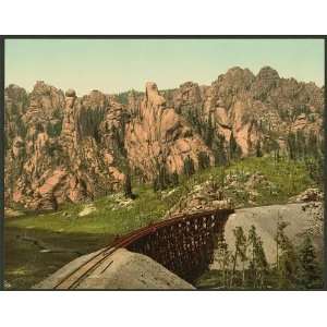   Cathedral Park,railroads,mountains,Colorado,CO,c1901