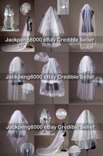 New 9 Style White/Ivory Wedding Bridal Veil Choose  