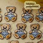 Blue Nappy Bear Sew/Iron On Patches 23mm R0407