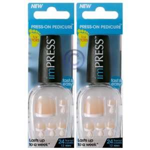  2 PACK **NEW** Kiss imPRESS TOENAILS iCandy by Broadway 