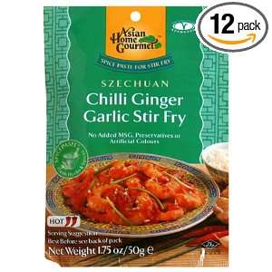  Ginger Garlic Stir Fry Mix Seasonings, 1.75 Ounce Pouch (Pack of 12