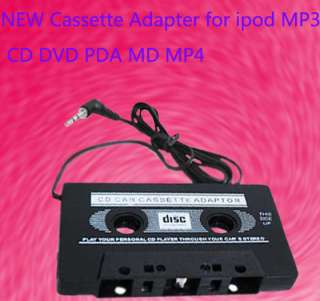 Car Cassette Tape Audio Adaptor  iPod iPhone 3.5mm Aux Player 