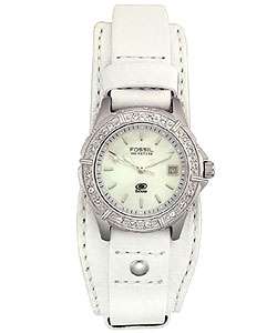 Fossil Womens White dial Leather Watch (case of 4)  Overstock