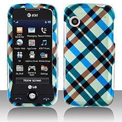 Blue Plaid LG Prime GS390 Protector Case  Overstock
