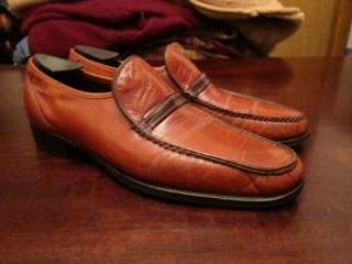 VTG Florsheim Imperial Mens Mod Hipster Brown Nice Leather Loafers 