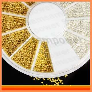   Art Stickers Decoration Gold & Silver Metal Beads Balls Fashion Wheel