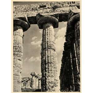 1943 Paestum Italy Ruins Temple Poseidon Naples Doric 