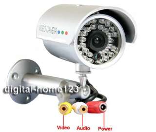30LED COLOR AUDIO/VIDEO D/N SECURITY CCTV CAMERA HOME  