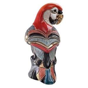  De Rosa Rinconada Red Parrot Figurine Tropical Bird Item 