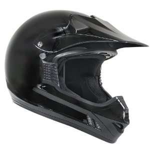  Hawk H 2723 Black Glossy Motocross Helmet   Color  black 
