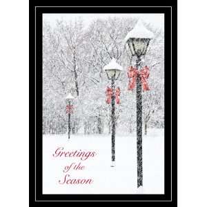  Snow Covered Lanterns Holiday Cards