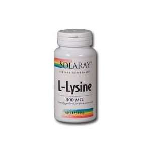  Solaray   L Lysine, 500 mg, 60 capsules Health & Personal 