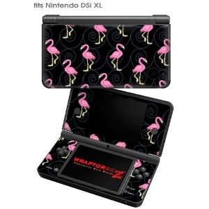  Nintendo DSi XL Skin   Flamingos on Black by WraptorSkinz 