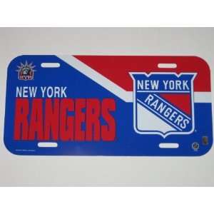 NEW YORK RANGERS Officially Licensed Team Colored Logo Plastic LICENSE 