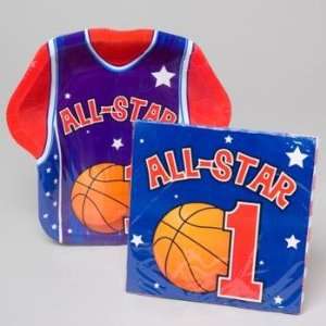 Basketball Party Plates and Napkins Case Pack 60