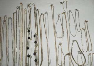   Chain Necklaces Pendants Charms Bracelets Rhinestone Avon 48pcs  