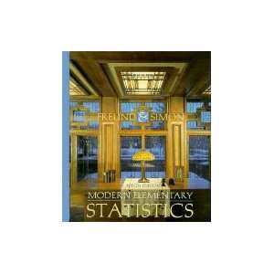   Elementary Statistics John E. Freund, Gary A. Simon 9th EDITION Books