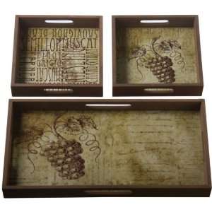  White Wine Series Nested Tray Set Case Pack 2