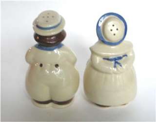Vintage Shawnee Pottery Jack & Jill Salt and Pepper Shakers LG Size PR 