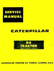 CATERPILLAR D4 D 4 Tractor Service Manual 78A1  Up CAT  