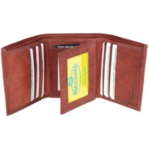 Genuine Leather Tri fold Mens Wallet #1107CF 803698920373  