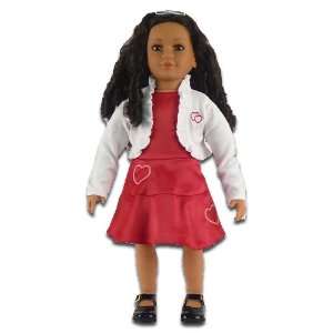  My Twinn Dolls Red Sweetheart Dress Outfit Toys & Games