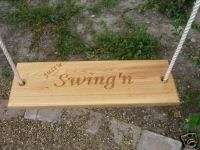 Cypress Tree or Porch Swing Wood Wooden Braided Rope  